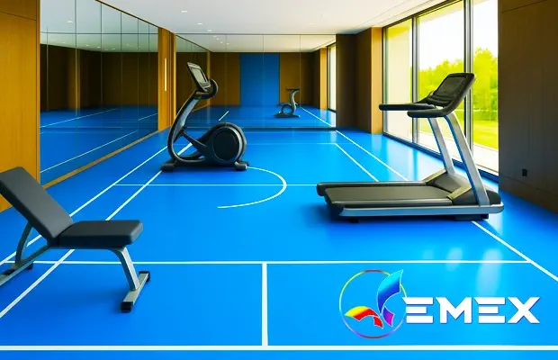 Aplicare profesionala vopsea clorcauciuc pardoseli Vopsea clorcauciuc pentru spa sau gym