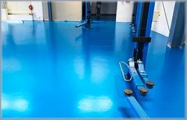 Aplicare vopsea epoxidica in statie service